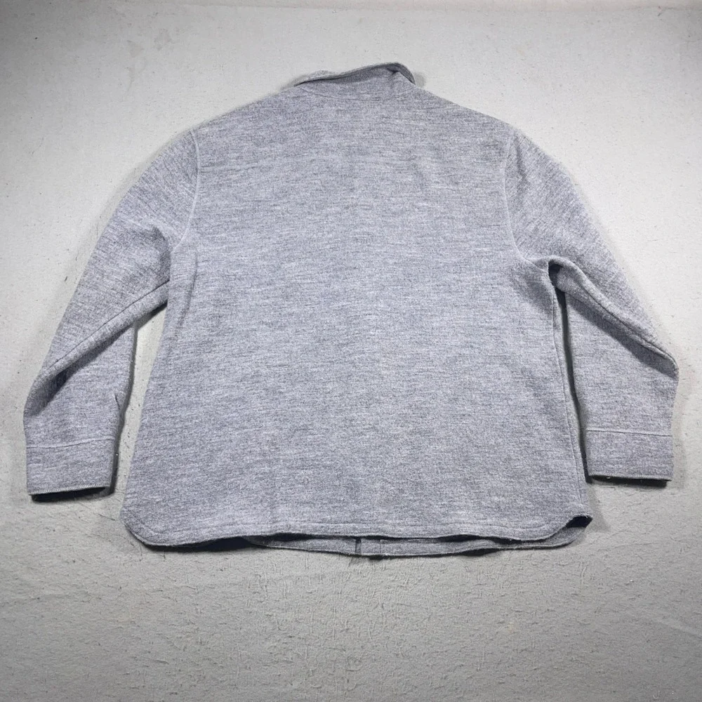 Orvis‎ Wool Blend Button Up Shirt Jacket Mens XXL Gray Outdoor Casual Outdoor